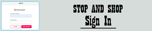 Stop and Shop login